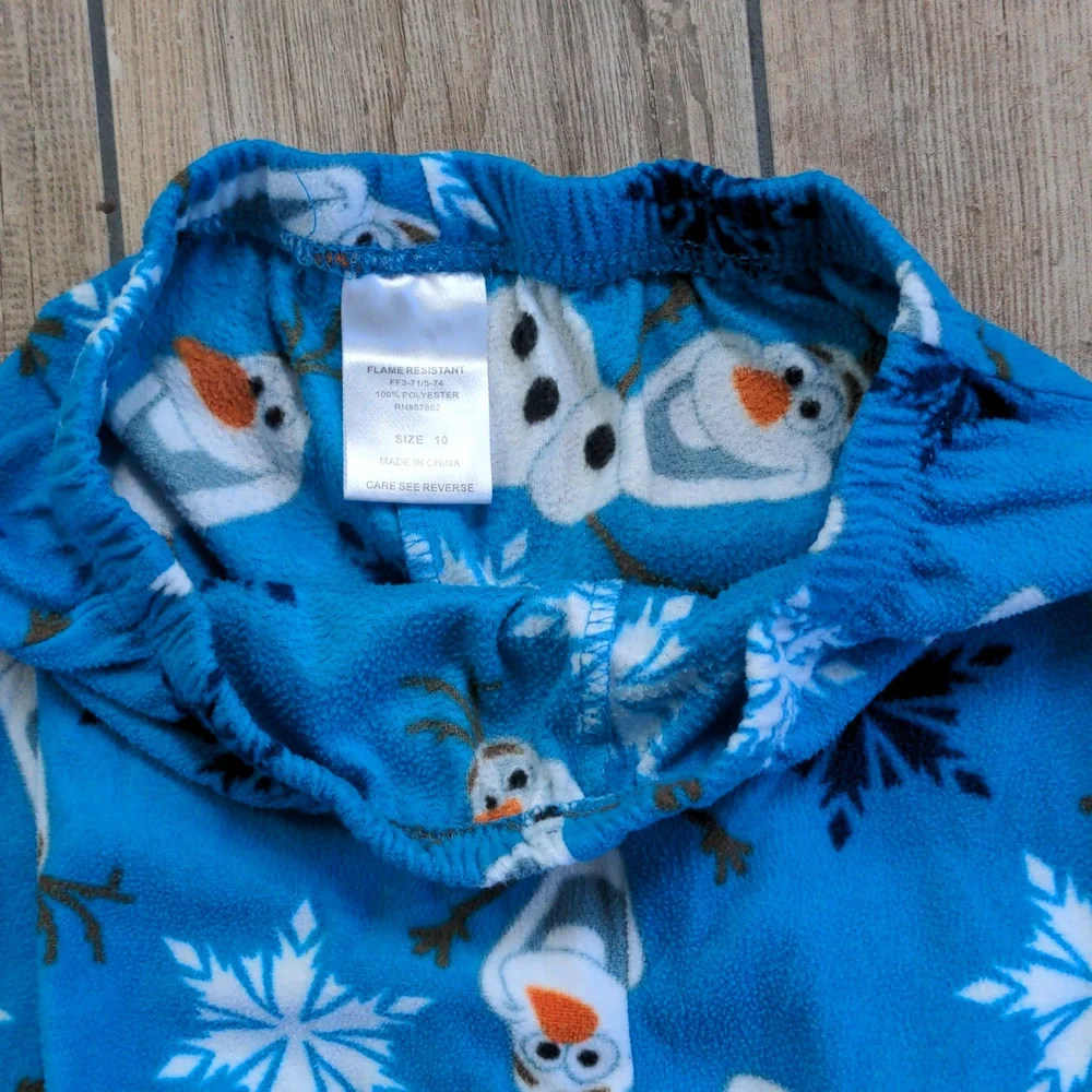 Kid's Disney Frozen Olaf and Sven Cozy Winter Fleece 2-Piece Pajama Set-Unisex